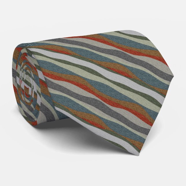 Cravate Couleur Texturée Damier Rayé (Roulé)