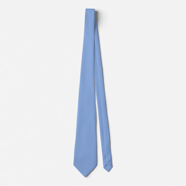 Cravate Couleur uni bleu bleu clair (Devant)