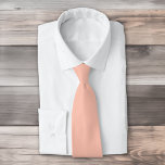 Cravate Couleur uni simple délicat Tropical Peach<br><div class="desc">Couleur uni simple délicat design Tropical Peach.</div>