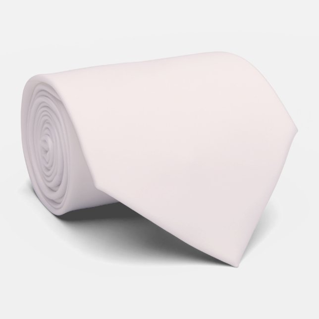 Cravate Couleur unie Champagne rosé  (Roulé)