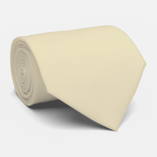 Cravate Couleur unie jaune pâle doux