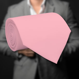Cravate Couleur unie rose rose tendance   Classic Elegant