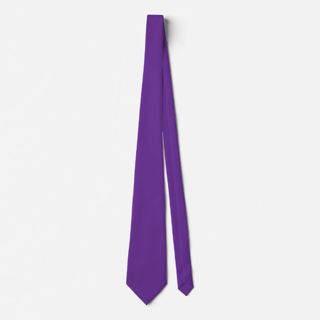 Cravate Couleur unie violet (Devant)