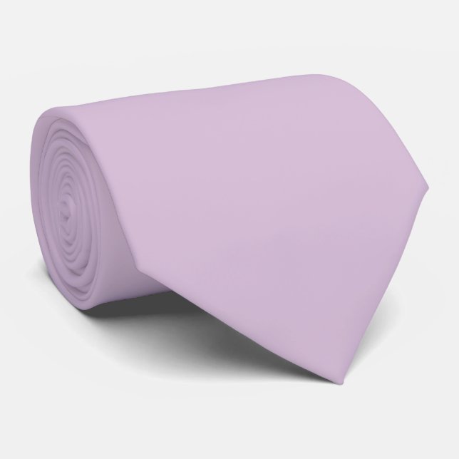 Cravate Couleur Violet Chardon Uni (Roulé)