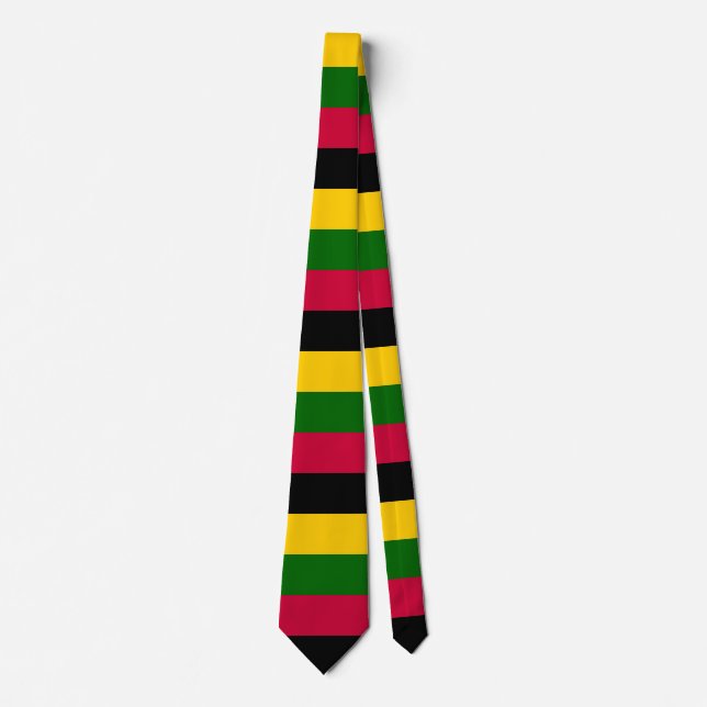 Cravate Couleurs africaines - Grandes Motifs (Devant)