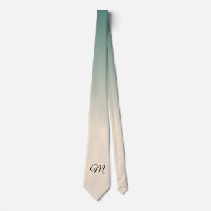 Cravate Couleurs Ombres blanches et vertes d'hiver