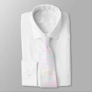 Cravate couleurs pastel en zig zag