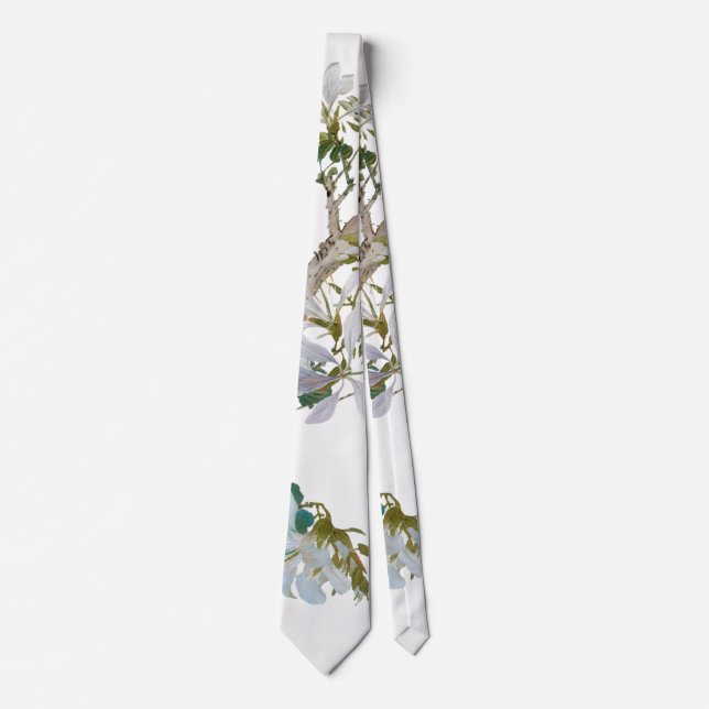Cravate Couleurs pastel vintage Floral (Devant)