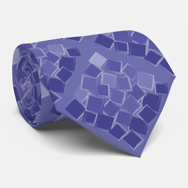 Cravate Couleurs violettes éparpillées (Roulé)