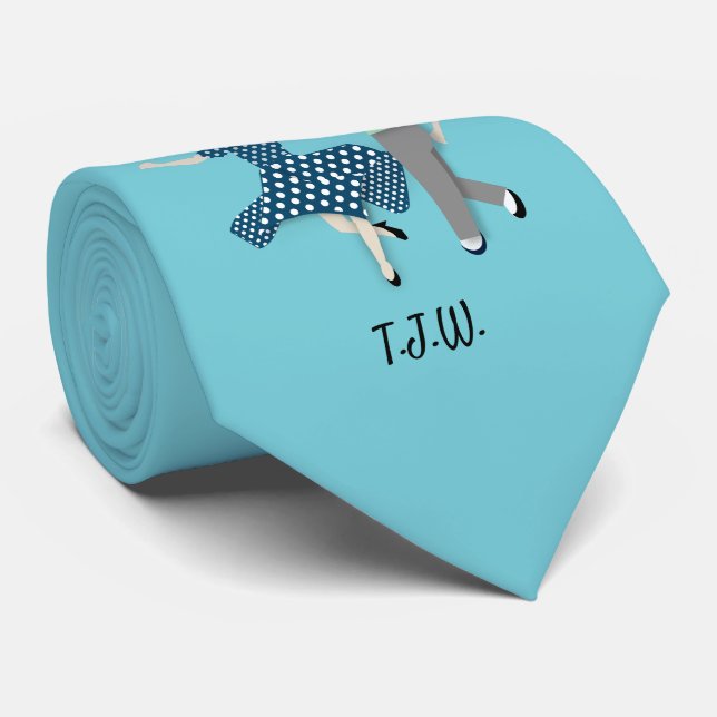 Cravate Couple de danse (Roulé)