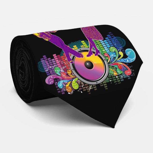 Cravate Couples de danse d'oscillation sur des battements (Roulé)