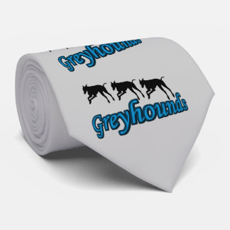 Cravate Courir des silhouettes Greyhound