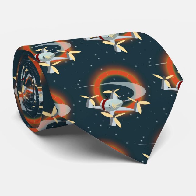 Cravate Course de drones (Roulé)