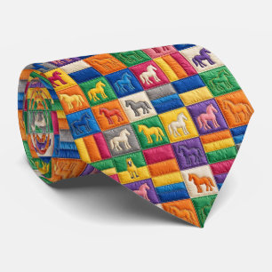 Cravate Course Hippique Faux Soie Gentleman Cavalier de