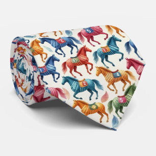 Cravate Course Hippique Faux Soie Gentleman Cavalier de