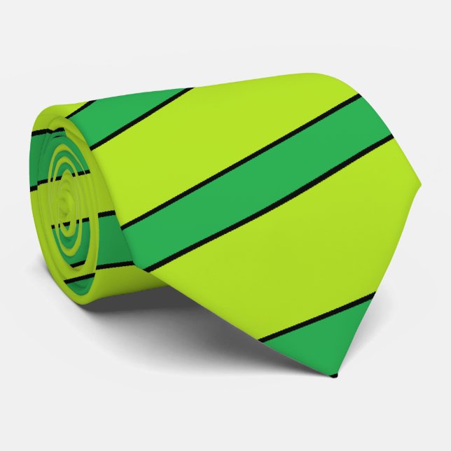 Cravate Couvercle à rayures de chaux (Roulé)