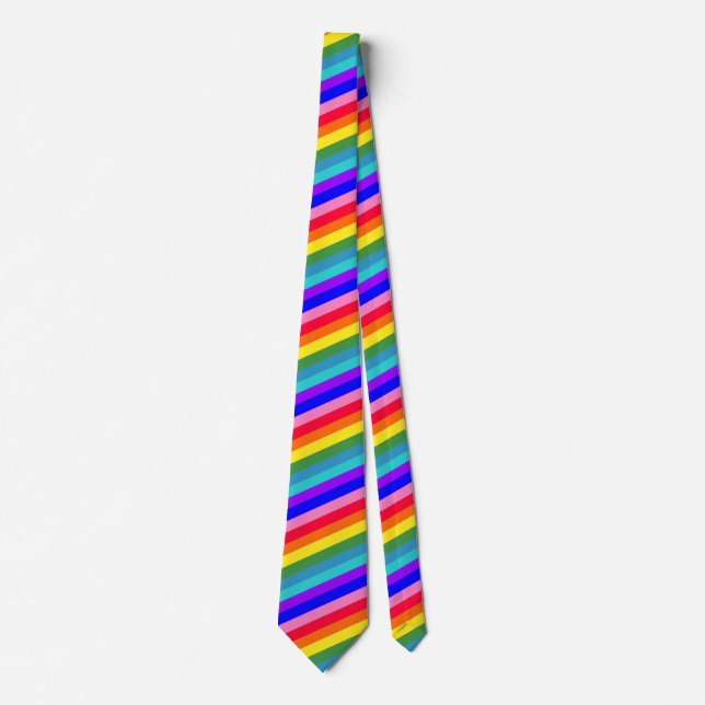 Cravate Couvercle Gras Rainbow Stripes (Devant)