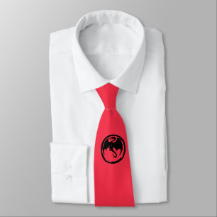 Cravate Couvercle noir de corail Dragon