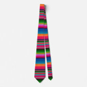 Cravate Couverture mexicaine Fiesta Stripes colorées Sarap (Devant)