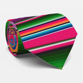 Cravate Couverture mexicaine Fiesta Stripes colorées Sarap (Roulé)