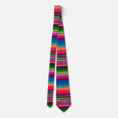 Cravate Couverture mexicaine Fiesta Stripes colorées Sarap (Dos)