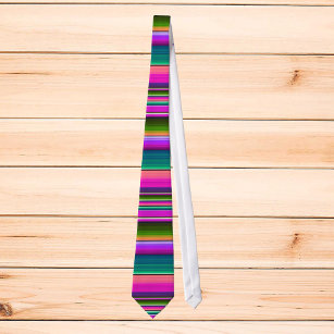 Cravate Couverture mexicaine Fiesta Stripes Colorées Serap