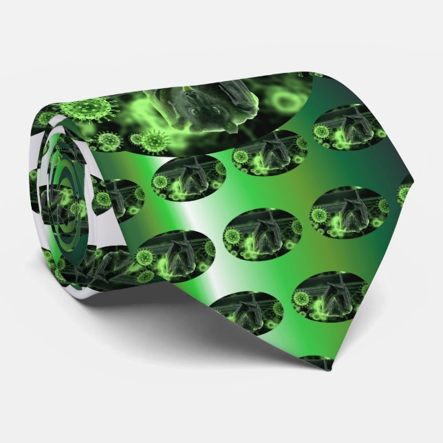 Cravate Covid-19 bat (Roulé)