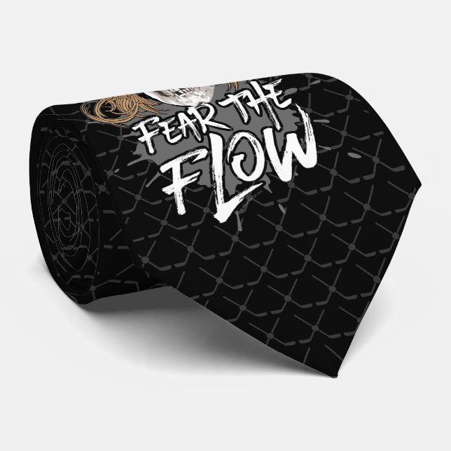 Cravate Craindre le flux (cheveux de hockey) (Roulé)