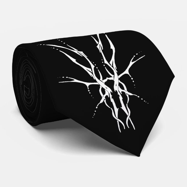 Cravate Crâne de cerf conception Tribal pour chasseurs de  (Roulé)