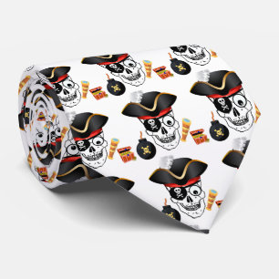 CRAVATE CRÂNE DE PIRATE