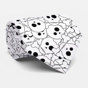 Cravate Crânes d'Halloween