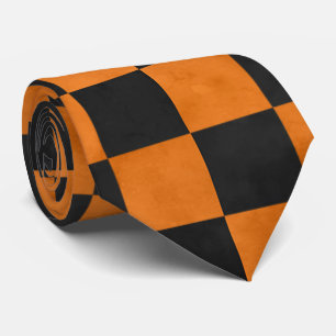 Cravate Crânes orange et série tournesol Design 14