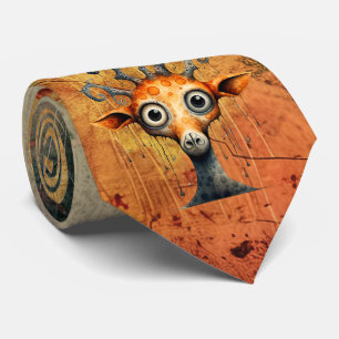 Cravate Crapet animal Abstrait