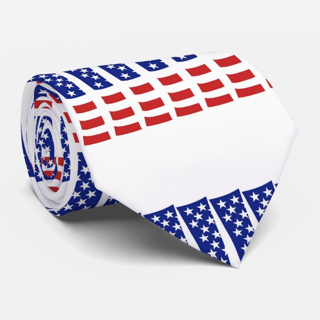 Cravate Cravate-abstrait /Drapeau France (Roulé)