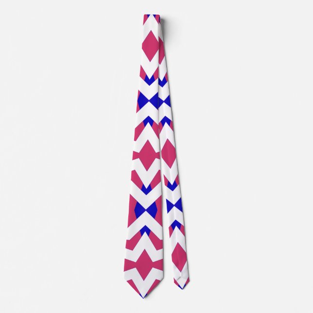 Cravate Cravate, motif d'impression en tissu multicolore (Devant)