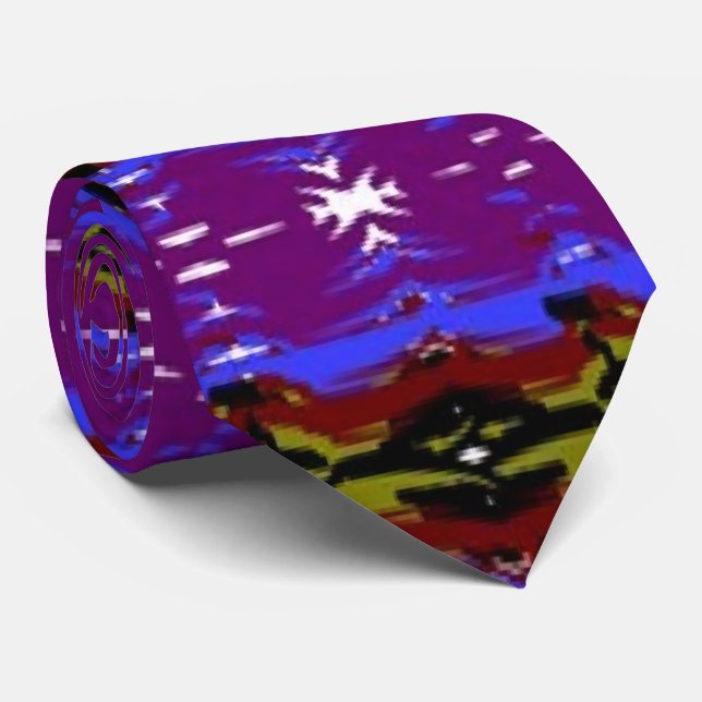 Cravate Créateur afro-américain violet (Roulé)