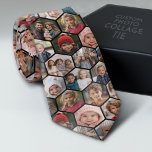 Cravate Créer un collage photo personnalisé avec 12 photos<br><div class="desc">Pour de meilleurs résultats, recadrez les photos en carré avant de les télécharger. Utilisez votre photo ou vos photos préférées pour faire un plaisir à garder à partager avec vos amis. Ceci inclut une combinaison de vos 12 photos préférées. D'autres combinaisons sont disponibles dans notre magasin. Funky hexagon motif en...</div>