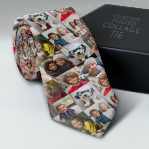 Cravate Créer un collage photo personnalisé avec 16 photos