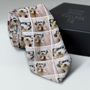 Cravate Créer un collage photo personnalisé avec 4 photos