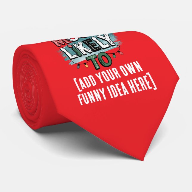 Cravate 😂 créer une citation de Noël la plus susceptible  (Roulé)