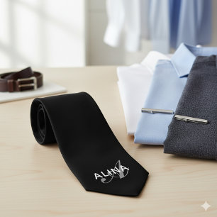 Cravate Créez votre propre nom de retour personnalisé Mono