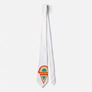 Cravate crème glacée rétro rainbowz
