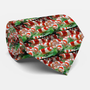 Cravate Crevettes d'abeilles rouges