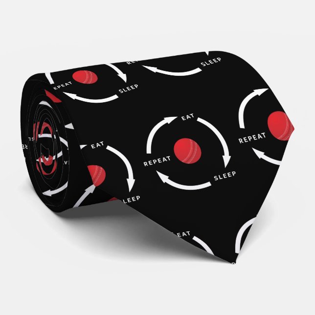 Cravate Cricket Mangez le sommeil Répéter le ventilateur s (Roulé)