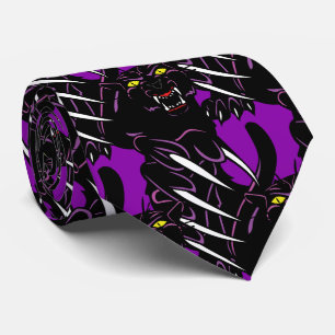 Cravate Cris de tête de panthère noire Sports Football cra