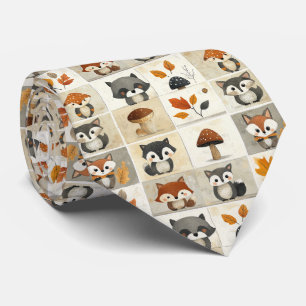 Cravate Critère bois mignon Motif : Animaux adorables