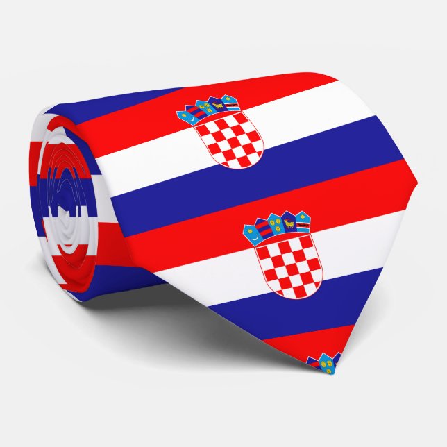 Cravate Croatia Flag (Roulé)