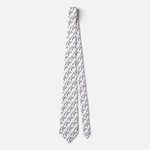 Cravate Crochet noir et blanc Kangaroo