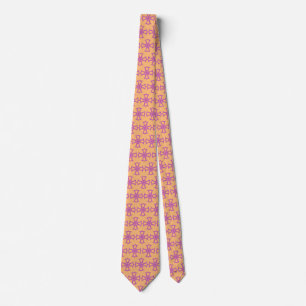 Cravate Croix chrétienne rose Art moderne esthétique