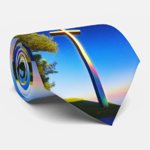 Cravate Croix de crucifix Jésus